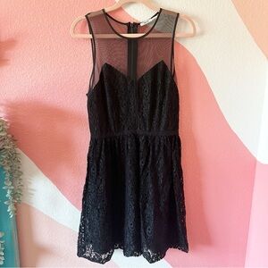 Urban Outfitters Kimchi Blue Mesh Black Lace Dress 4